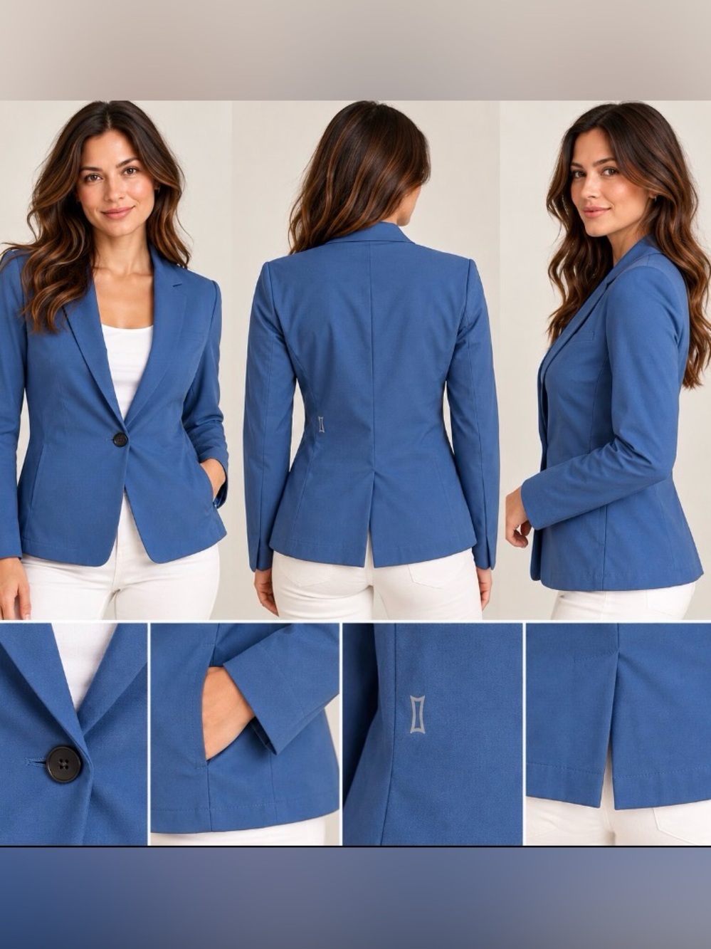 Kit and Ace Navigator Ride Blazer Blue Technical Stretch Women’s S